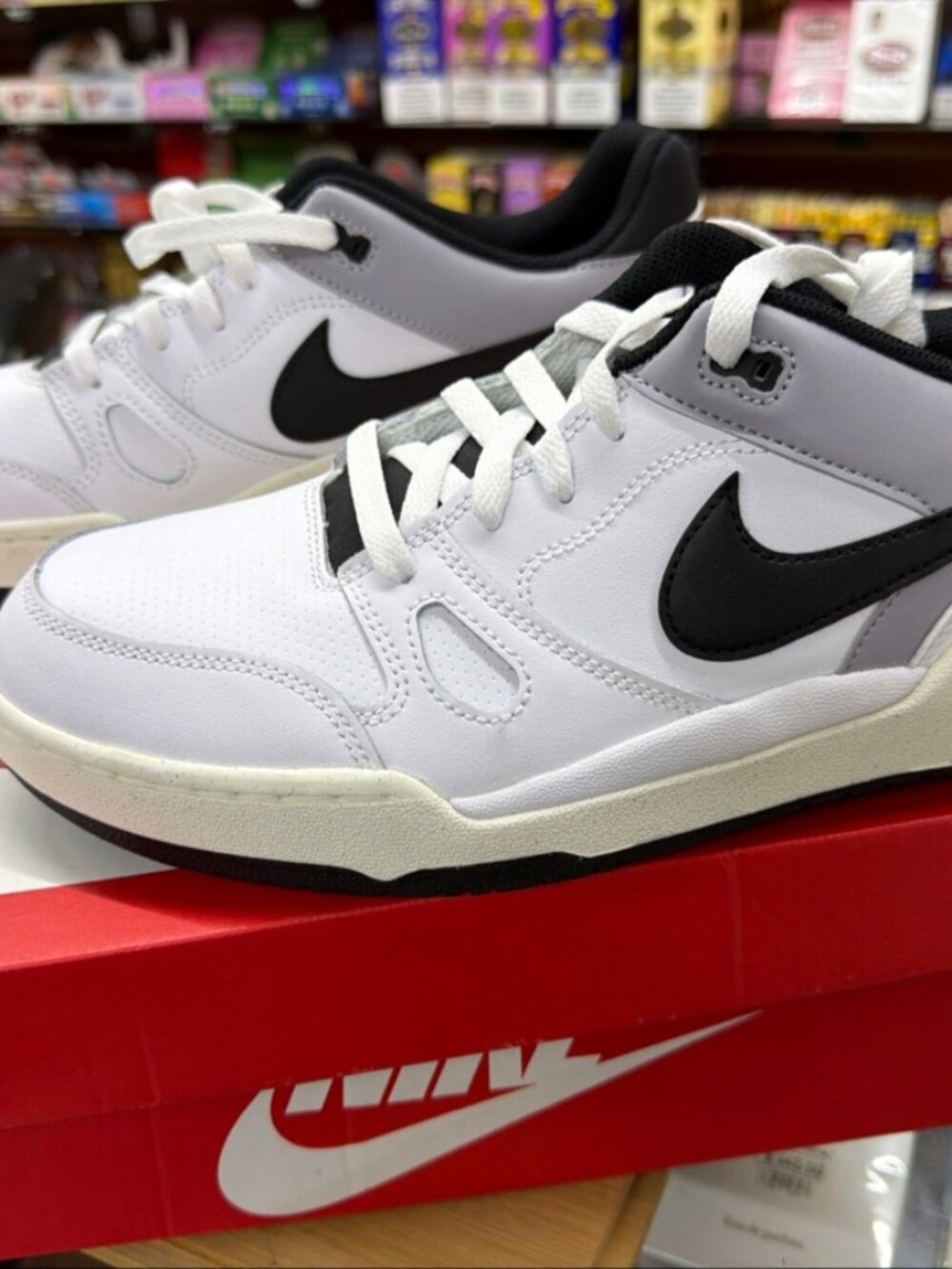 Nike Full Force Lo White Black Sneakers Mens 11